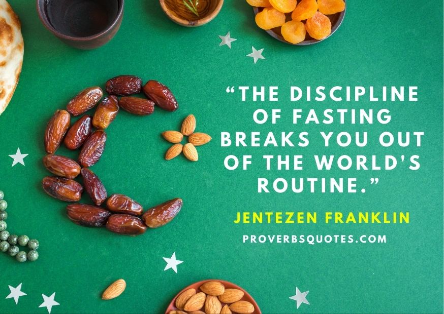 The discipline of fasting breaks you out of the world's routine