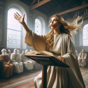 women preaching in the bible